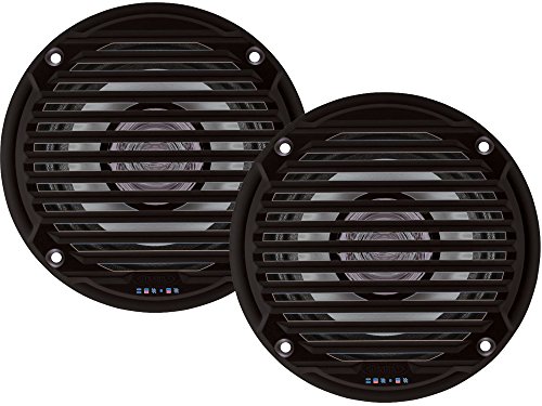 Jensen MS5006BR Black 5.25" Dual Cone Waterproof Speakers