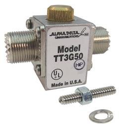 ALPHA DELTA ATT3G50U Original Coaxial Surge Projector, 200W, DC-3GHz Frequency - SO-239 Connector