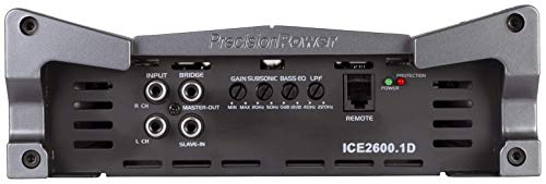 Precision Power ICE2600.1D Black Ice Series 2600W Class D Monoblock Amp