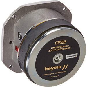 Beyma CP22 Compression Tweeter, 1" 8 Ohm 25 Watt Rms High Frequency Black