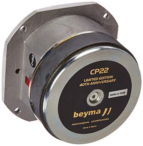 Beyma CP22 Compression Tweeter, 1" 8 Ohm 25 Watt Rms High Frequency Black