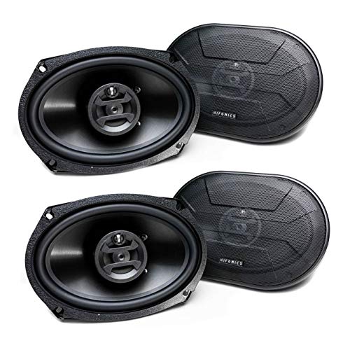 Hifonics Zeus ZS-693, 800 Watt 6 x 9 Inch 3 Way Car Audio Coaxial Speakers, 2 Pairs, Black