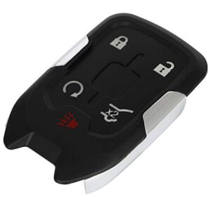 cciyu 1 X Flip Key Fob Uncut Blade (SHELL CASE) 5 Buttons Replacement for GMC Acadia/Terrain 2017-2020 with FCC: HYQ1EA HYQ1AA 13508275 13584502