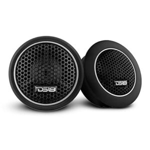 ds18 cxt 1.92″ silk dome car audio tweeter with 1″ voice coil and neodymium magnet 120 watts peak 4 ohms tweeters are the best in the pro audio and voceteo market (2 speaker)