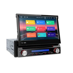 xtrons single din car stereo android 10 car radio dvd player 7 inch touch screen gps navigation 1 din qualcomm bluetooth head unit support car auto play android auto backup camera dvr obd2 tpms