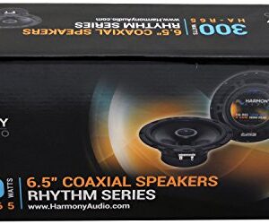 Harmony Audio HA-65 Car Stereo Rhythm Series 6.5" Replacement 300W Speakers & Grills