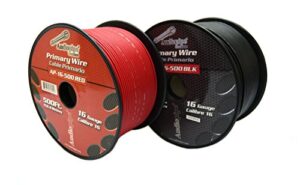 16 gauge red & black 500 feet each primary power wire remote car audio home