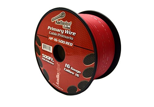 16 Gauge Red & Black 500 Feet Each Primary Power Wire Remote Car Audio Home