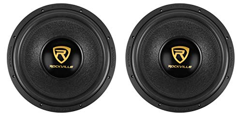 Rockville (2) W15K9D4 15" 10,000w Car Subwoofers Dual 4-Ohm Subs CEA Compliant