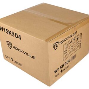 Rockville (2) W15K9D4 15" 10,000w Car Subwoofers Dual 4-Ohm Subs CEA Compliant