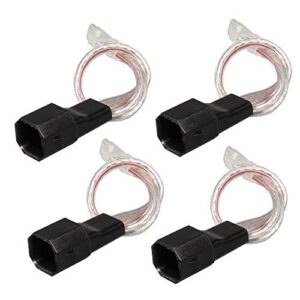 red wolf car speaker wiring harness adapter connector replacement for ford 1998-2014 mazda 1998-2011, lincoln 2003-2011, mercury 2000-2010 mount on door speaker audio cable plug 2 pair