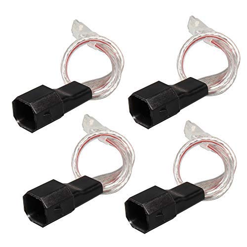 RED WOLF Car Speaker Wiring Harness Adapter Connector Replacement for Ford 1998-2014 Mazda 1998-2011, Lincoln 2003-2011, Mercury 2000-2010 Mount on Door Speaker Audio Cable Plug 2 Pair