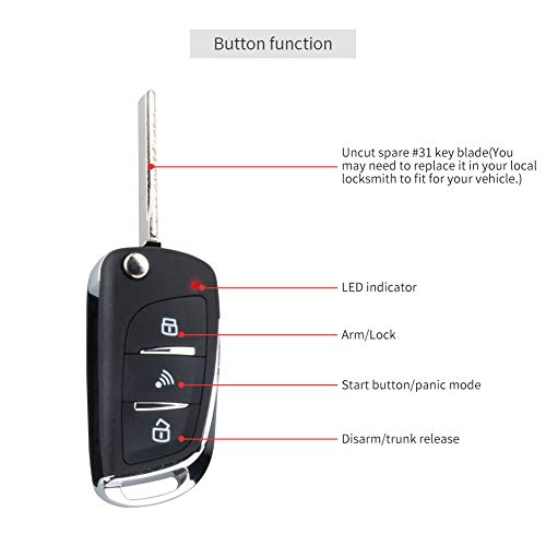 EASYGUARD EC003N-V Car Security Alarm System PKE Passive keyless Entry Remote Engine Start Stop keyless go System DC12V