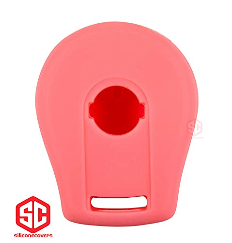 SiliconeCovers 1x New Key Fob Remote Fobik Silicone Cover Fit For & Compatible With Nissan - CWTWB1U751-SC18-RP, Rose Pink