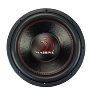 Massive Audio GTX124 – 12 Inch Car Audio Subwoofer, High Performance Subwoofer for Cars, Trucks, Jeeps - 12" Subwoofer 700 Watt RMS, 1400w MAX Dual 2 Ohm, 2.5 Inch Voice Coil. Sold Individually