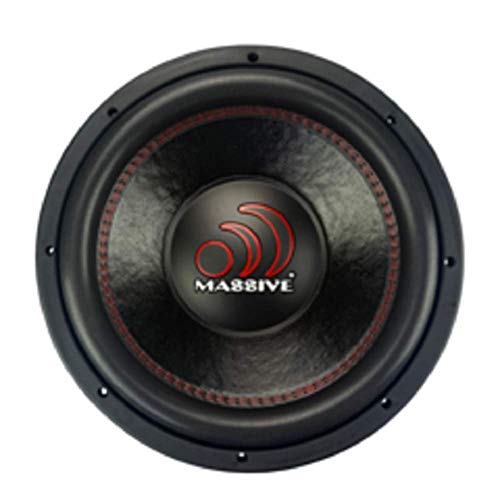 Massive Audio GTX124 – 12 Inch Car Audio Subwoofer, High Performance Subwoofer for Cars, Trucks, Jeeps - 12" Subwoofer 700 Watt RMS, 1400w MAX Dual 2 Ohm, 2.5 Inch Voice Coil. Sold Individually