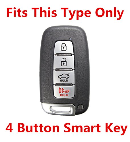 Rpkey Silicone Keyless Entry Remote Control Key Fob Cover Case protector Replacement Fit For Hyundai Elantra GT Genesis Genesis Coupe Sonata Veloster Tucson Kia Optima Rio Forte Koup Soul Sportage