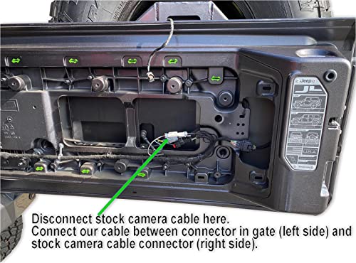 OFF ROAD IN MIND JL Backup Camera Wire Extension Cable Compatible with (USE with OEM JL & JT/Gladiator Camera Cable) 2018-2023 Jeep Wrangler