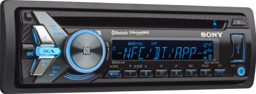 Sony MEX-N4300BT Built-in Dual Bluetooth Voice Command CD/MP3 AM/FM Radio Front USB AUX Pandora Spotify iHeartRadio iPod / iPhone Siri and Android Controls Car Stereo Receiver with ALPHASONIK EARBUDS