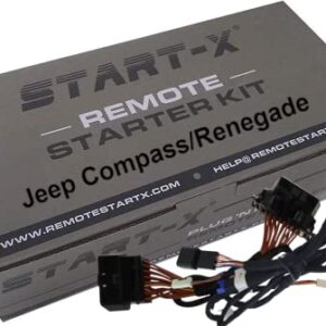 Start-X Remote Start Kit for Jeep Compass 2017-2018 & Jeep Renegade 2015-2017 || Plug n Play || 3X Lock to Remote Start