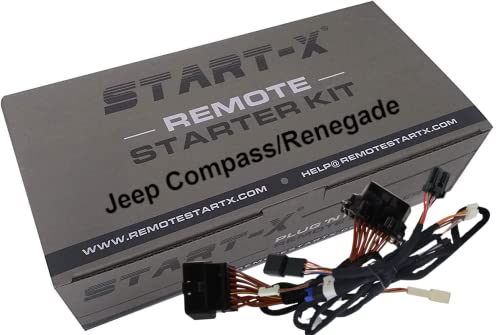 Start-X Remote Start Kit for Jeep Compass 2017-2018 & Jeep Renegade 2015-2017 || Plug n Play || 3X Lock to Remote Start