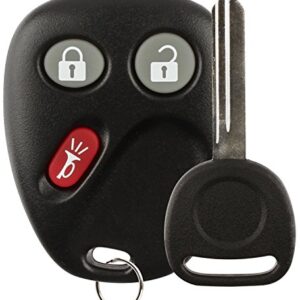 Discount Keyless Replacement Key Fob Car Remote and Uncut Ignition Key Compatible with LHJ011, B102