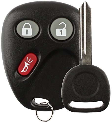 Discount Keyless Replacement Key Fob Car Remote and Uncut Ignition Key Compatible with LHJ011, B102