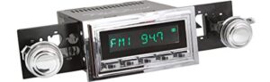 retrosound hc-126-03-73 hermosa direct-fit radio for classic vehicles (chrome face and buttons, chrome bezel)