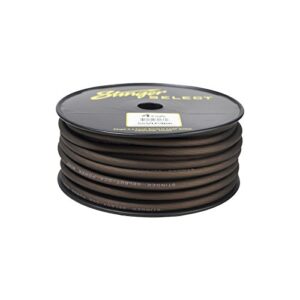 Stinger SSVLP4BK 4Ga Matte Black Power Wire 100'