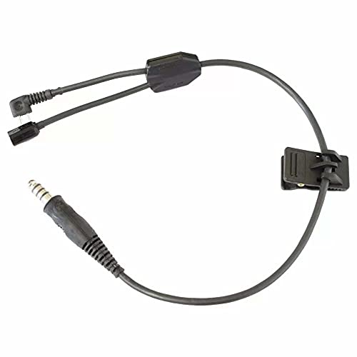 Armorwerx Y-Cable Boom Harness Assembly, compatible with Peltor Comtac