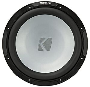 kicker km10 10-inch (25cm) weather-proof subwoofer for enclosures, 2-ohm