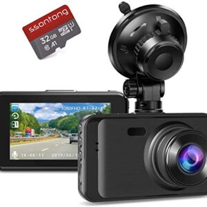 Dash cam with 32 GB SD Card Plus OBD Power Cable