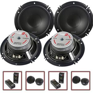 cerwin-vega 2 pair xed650c 6.5″ 300w max / 30w rms 2-way component speaker system tweeter crossover