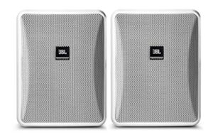 jbl professional control 25-1l-whcompact 8-ohm indoor/outdoor background/foreground speaker, white, sold as pair