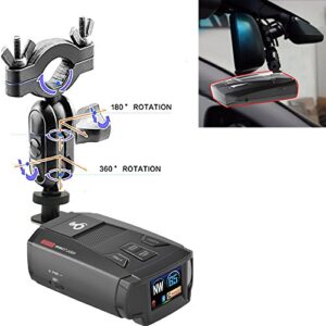 AccessoryBasics Car Rearview Mirror Radar Detector Mount Holder for Cobra SPX XRS iRadar 480i 450 380 Radar Detector