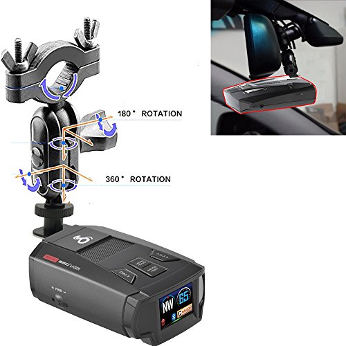 AccessoryBasics Car Rearview Mirror Radar Detector Mount Holder for Cobra SPX XRS iRadar 480i 450 380 Radar Detector