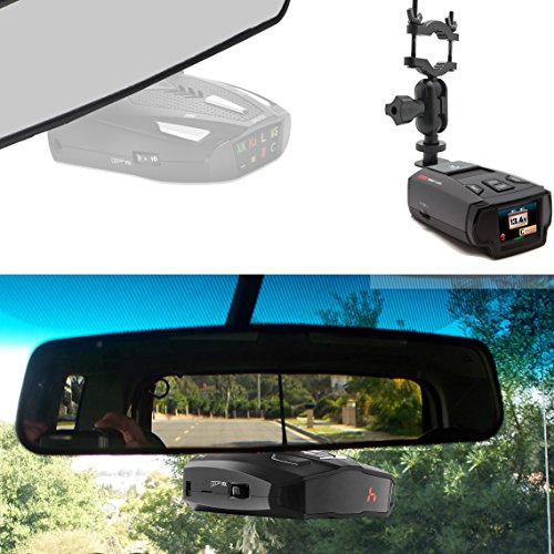 AccessoryBasics Car Rearview Mirror Radar Detector Mount Holder for Cobra SPX XRS iRadar 480i 450 380 Radar Detector