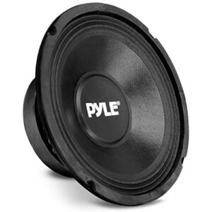 pyle 8 inch car pa woofer – 500 watt high powered car audio sound component speaker system w/ 1.5″ kapton voice coil, 55-6 khz frequency, 89.2 db, 8 ohm, 40 oz magnet – pylepro ppa8 , black