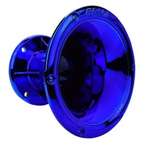 prv audio 2 inch exit horn waveguide wgp14-50 blue cr for bolt on compression drivers – uv resistant chrome finish driver guide – blue chrome color (single)