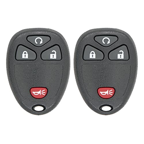 Keyless2Go Replacement for New Keyless Entry with Remote Start Car Key Fob for Select Vehicles with 15114374 KOBGT04A (2 Pack)