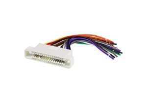 scosche gm07b compatible with 2000-05 gm ribbon style connector/wire harness for aftermarket stereo installation with color coded wires