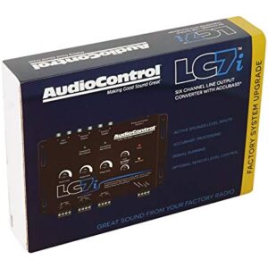 AudioControl LC7i 6 Channel Active Line Out Hi/Lo ConverterwithBass Processor DSP Bundle with Rockville Rock Everywhere Portable Bluetooth Speaker/Waterproof/Wireless Link