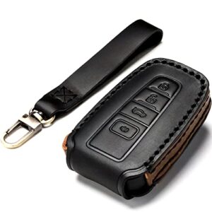 zihafate car key fob cover case compatible with toyota keyless remote control 2022、2021、2020、2019、2018、2017、2016 rav4 camry corolla avalon tacoma highlander 4runner tundra prius prado etc. （an-black）…