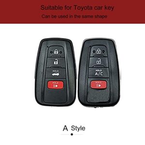 ZiHafate Car Key Fob Cover Case Compatible with Toyota Keyless Remote Control 2022、2021、2020、2019、2018、2017、2016 RAV4 Camry Corolla Avalon Tacoma Highlander 4Runner Tundra Prius Prado etc. （AN-Black）…