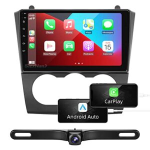 sizxnanv for altima android 10 touch screen compatible with carplay android auto,car radio stereo bluetooth navigation media player gps wifi fm/am rear camera for altima teana 2008 2009 2010 2011 2012
