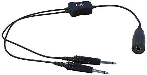 FARO Low to High Impedance Adapter (Aviation Headset Converter) General Aviation (GA) and Military Headset Adapter