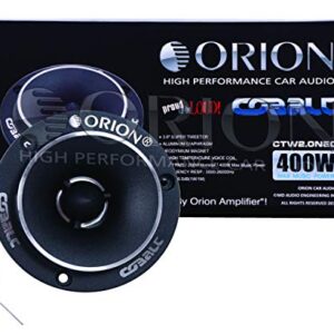 Orion Cobalt CTW2.0NEO Tweeter NEODYMIUN 400 WATT TWEETERS Speaker for CAR Audio 1.5 KHZ - 22 KHZ Super TWEETERS (Pair) Two Pieces