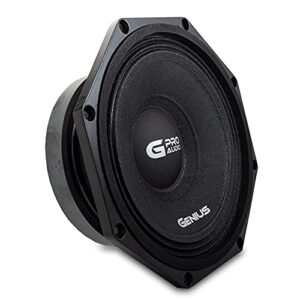 Genius GPRO-M098 Professional Midbass Car Audio Speaker Aluminum Basket (8" / 400 Watts)