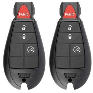 4 button replacement car key fob fobik gq4-53t keyless entry remote for 2013-2018 dodge ram 1500 2500 3500