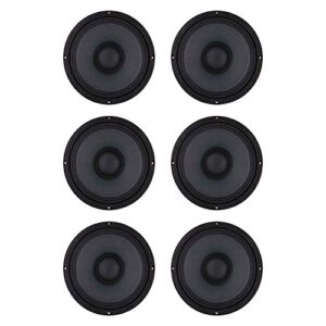 audiopipe apmb-8b 8 inch 500 watt 8 ohm low/mid bass frequency car audio loudspeaker with 2 inch til voice coil (6 pack)